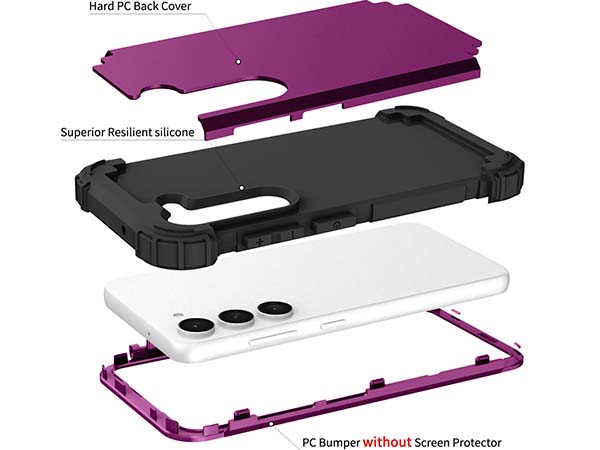 Defender Case for the Samsung Galaxy S23 - Purple