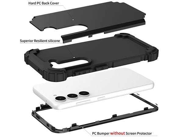 Defender Case for the Samsung Galaxy S23+ - Black