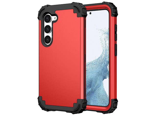 Defender Case for the Samsung Galaxy S23+ - Red Impact Case