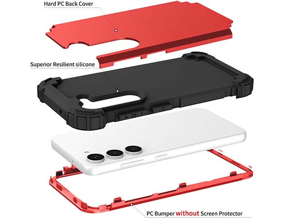 Defender Case for the Samsung Galaxy S23+ - Red