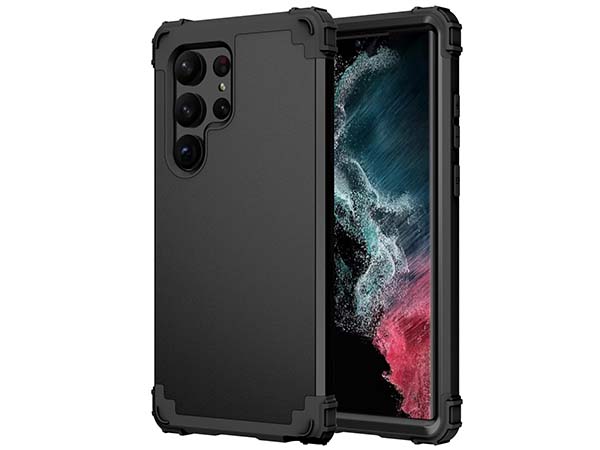Defender Case for the Samsung Galaxy S23 Ultra - Black Impact Case
