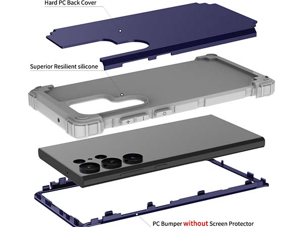 Defender Case for the Samsung Galaxy S23 Ultra - Navy