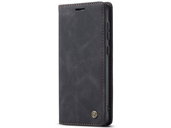 CaseMe Slim Synthetic Leather Wallet Case with Stand for Samsung Galaxy S23 - Charcoal