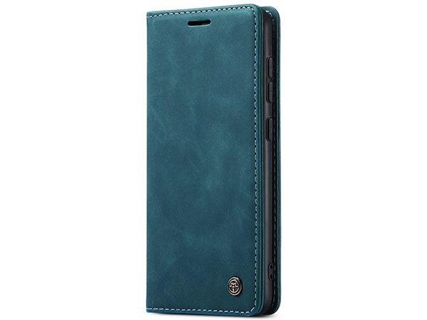 CaseMe Slim Synthetic Leather Wallet Case with Stand for Samsung Galaxy S23 - Teal