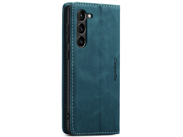 CaseMe Slim Synthetic Leather Wallet Case with Stand for Samsung Galaxy S23 - Teal