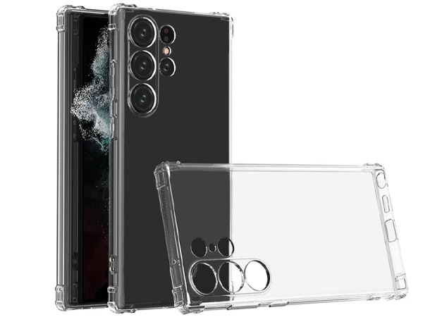 Gel Case with Bumper Edges for Samsung Galaxy S23 Ultra - Clear Soft Cover