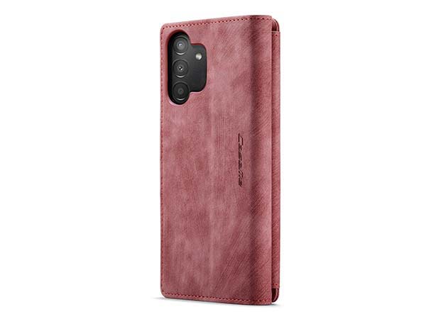 CaseMe Synthetic Leather Wallet Case with Zipper Pocket for Samsung Galaxy A04s - Blush