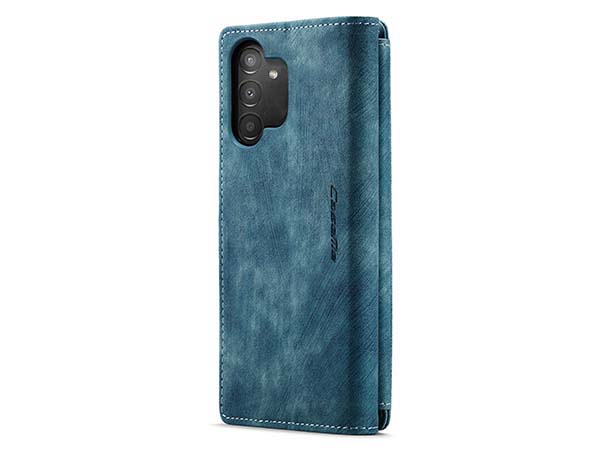 CaseMe Synthetic Leather Wallet Case with Zipper Pocket for Samsung Galaxy A04s - Teal