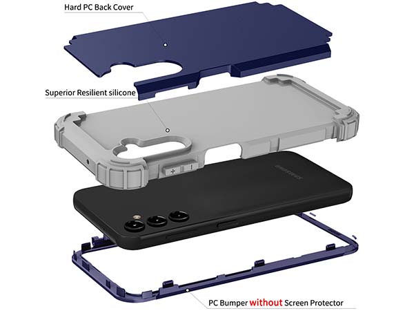 Defender Case for the Samsung Galaxy A14 - Navy