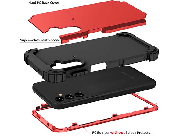 Defender Case for the Samsung Galaxy A14 - Red