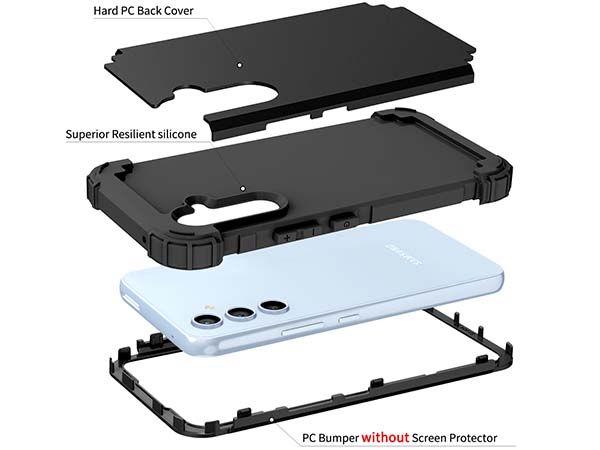 Defender Case for the Samsung Galaxy A54 - Black