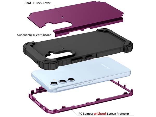Defender Case for the Samsung Galaxy A54 - Purple