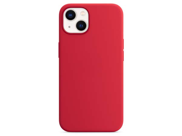 Silicone Case for Apple iPhone 14 - Red Soft Cover