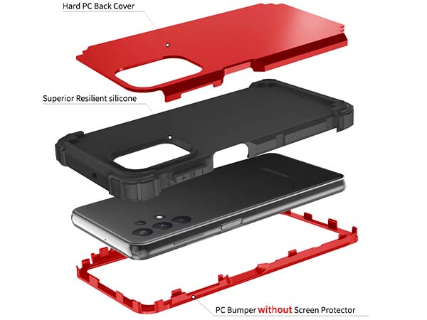 Defender Case for the Samsung Galaxy A32 5G - Red