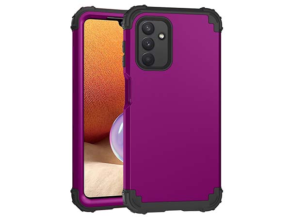 Defender Case for the Samsung Galaxy A04s - Purple Impact Case