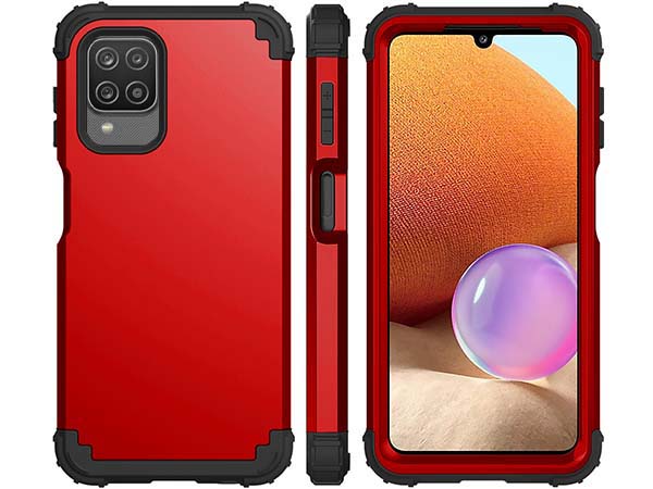 Defender Case for the Samsung Galaxy A12 - Red