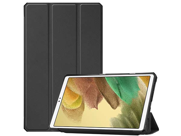 Premium Slim Synthetic Leather Flip Case with Stand for Samsung Galaxy Tab A7 Lite 8.7 - Black