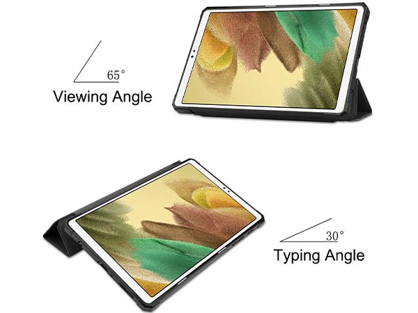 Premium Slim Synthetic Leather Flip Case with Stand for Samsung Galaxy Tab A7 Lite 8.7 - Black