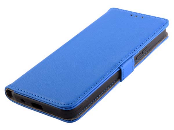 Synthetic Leather Wallet Case with Stand for Nokia C31 - Blue
