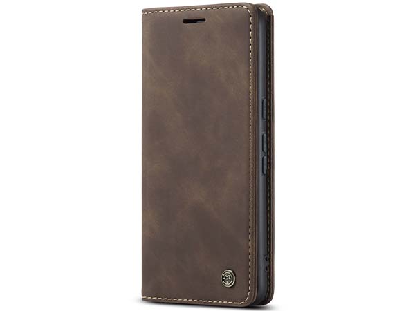CaseMe Slim Synthetic Leather Wallet Case with Stand for Google Pixel 7a - Chocolate