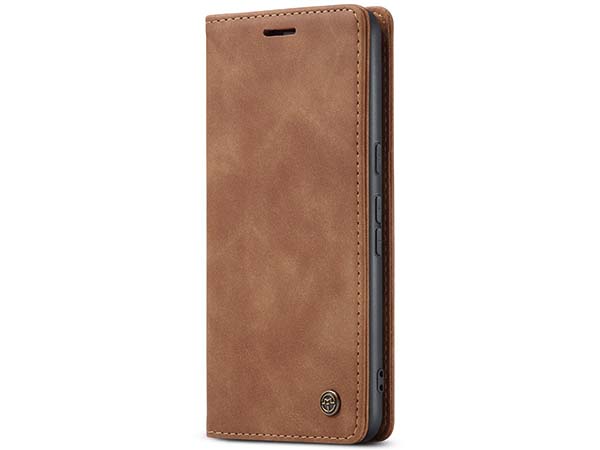 CaseMe Slim Synthetic Leather Wallet Case with Stand for Google Pixel 7a - Tan