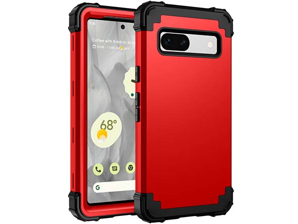 Defender Case for Google Pixel 7a - Red Impact Case