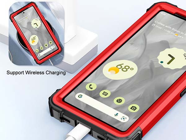 Defender Case for Google Pixel 7a - Red
