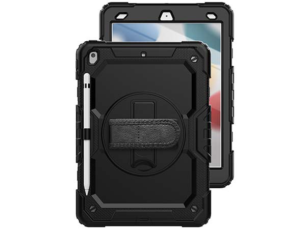 Rugged Impact Case for Apple iPad 9th Gen 10.2 - Classic Black