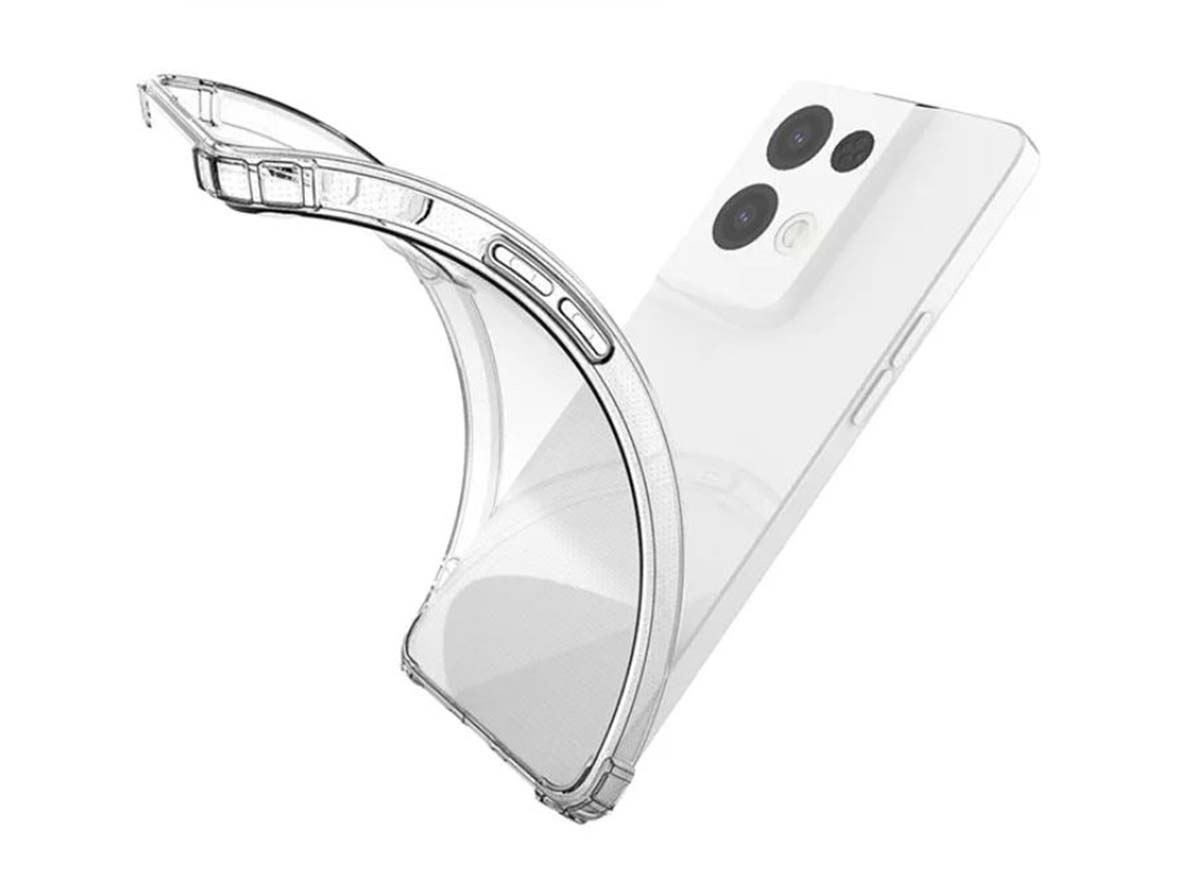 Gel Case with Bumper Edges for OPPO Reno8 Pro - Clear