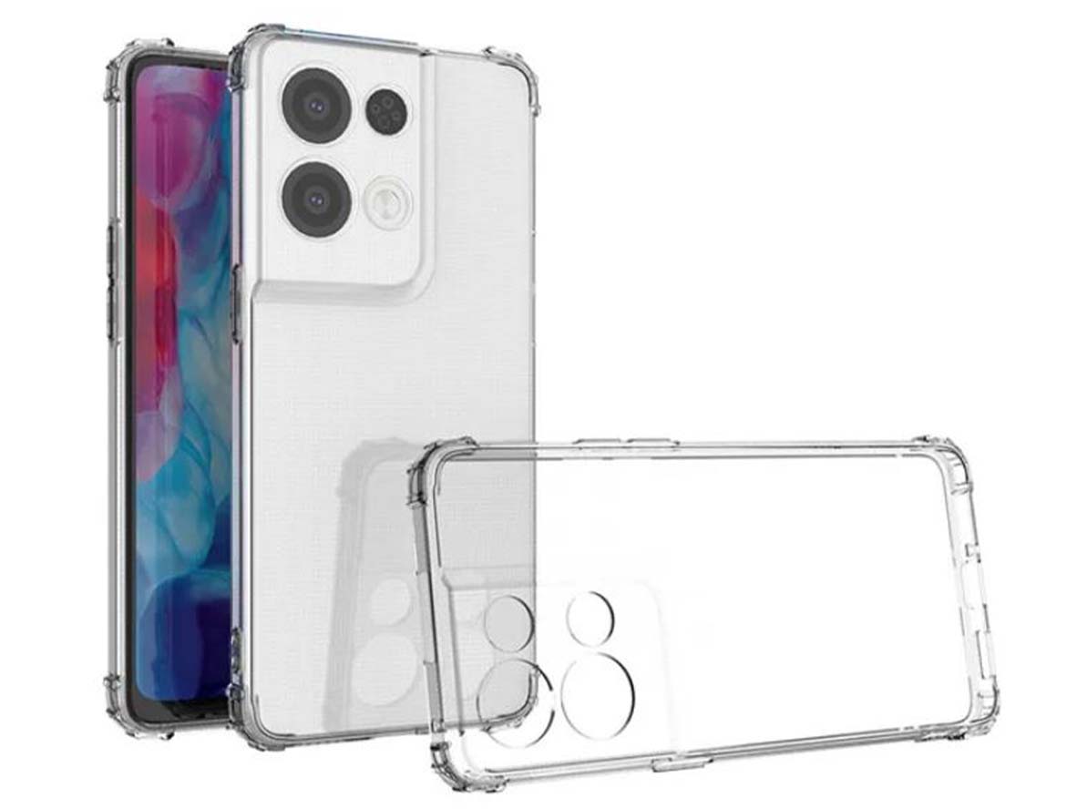 Gel Case with Bumper Edges for OPPO Reno8 5G - Clear Soft Cover