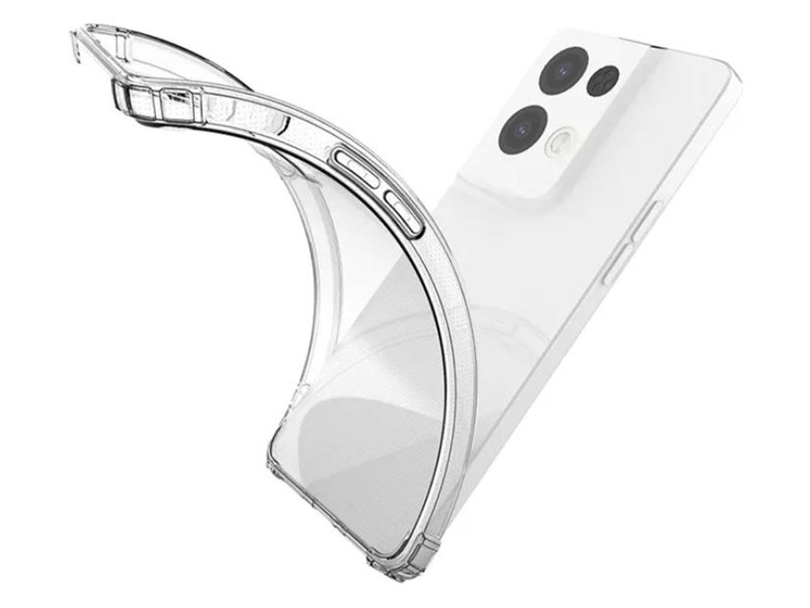 Gel Case with Bumper Edges for OPPO Reno8 5G - Clear