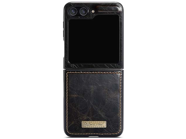 CaseMe Slim Synthetic Leather Case for Samsung Galaxy Z Flip5 - Brown