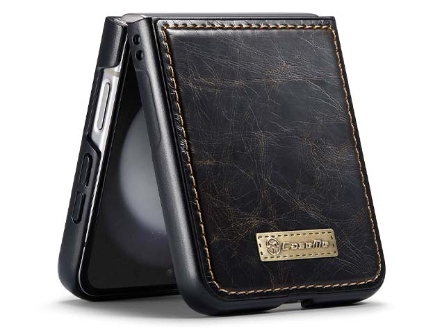 CaseMe Slim Synthetic Leather Case for Samsung Galaxy Z Flip5 - Brown