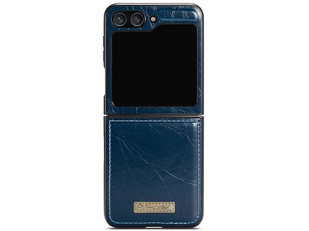 CaseMe Slim Synthetic Leather Case for Samsung Galaxy Z Flip5 - Teal