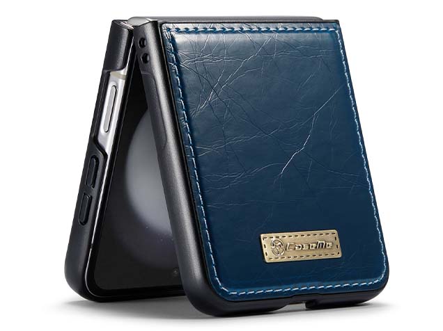 CaseMe Slim Synthetic Leather Case for Samsung Galaxy Z Flip5 - Teal
