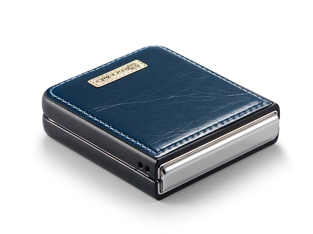 CaseMe Slim Synthetic Leather Case for Samsung Galaxy Z Flip5 - Teal