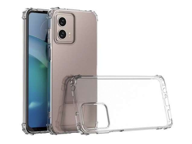 Gel Case with Bumper Edges for Motorola Moto G53 - Clear Soft Cover