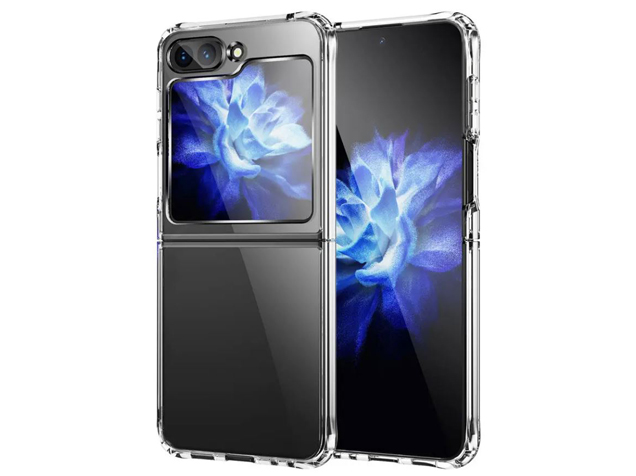 Clear Case with Bumper Edges for Samsung Galaxy Z Flip5 - Soft Cover