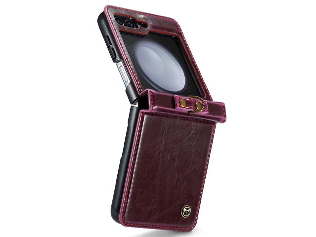 CaseMe Flip Case with Accessories for Samsung Galaxy Z Flip5 - Dark Pink