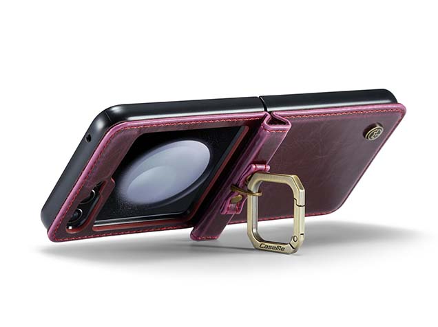 CaseMe Flip Case with Accessories for Samsung Galaxy Z Flip5 - Dark Pink