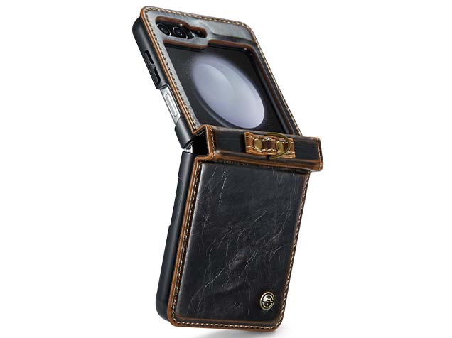 CaseMe Flip Case with Accessories for Samsung Galaxy Z Flip5 - Brown