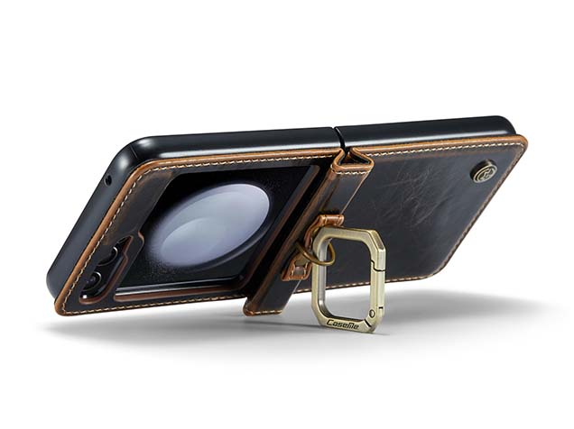 CaseMe Flip Case with Accessories for Samsung Galaxy Z Flip5 - Brown