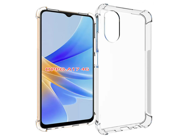 Gel Case with Bumper Edges for OPPO A17 - Clear Soft Cover