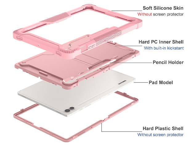 Impact Case for the Samsung Galaxy Tab S9+ - Pink