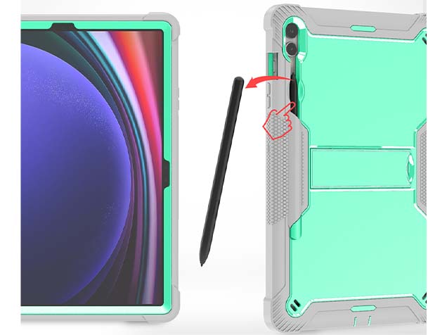 Impact Case for the Samsung Galaxy Tab S9+ - Mint/Grey