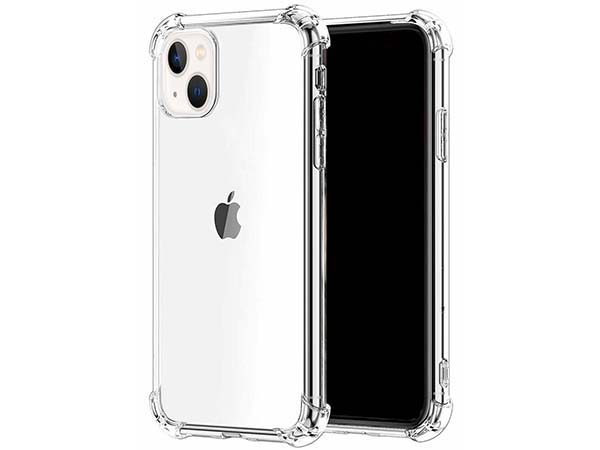 Gel Case with Bumper Edges for iPhone 15 - Clear Soft Cover