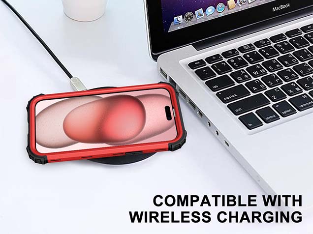 Defender Case for iPhone 15 - Red