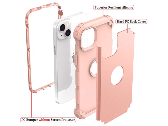 Defender Case for iPhone 15 - Pink