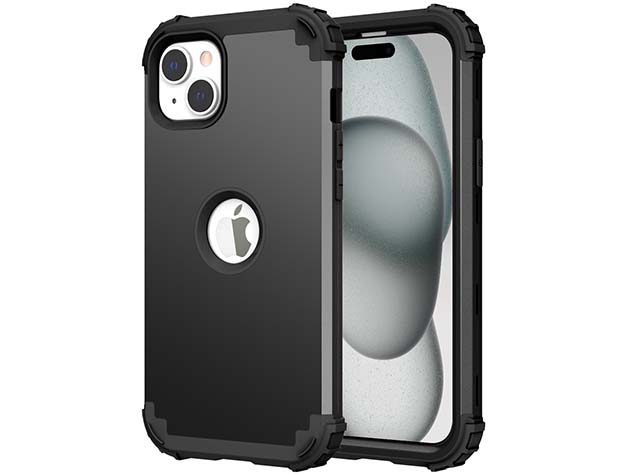 Defender Case for iPhone 15 Plus - Black Impact Case