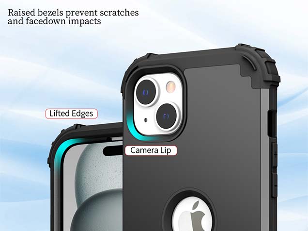 Defender Case for iPhone 15 Plus - Black